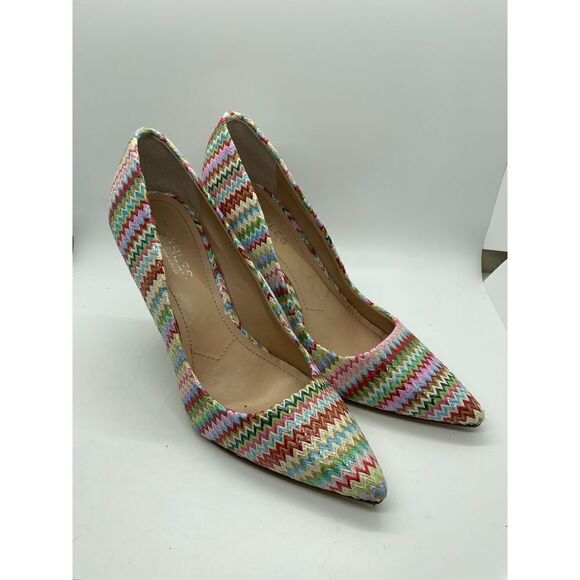 CHARLES BY CHARLES DAVID SWEETNESS PUMP Multi Colored Pattern Women’s Size 7.5 - Picture 2 of 11